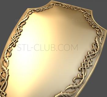 3D model Shield with an ornament (STL)